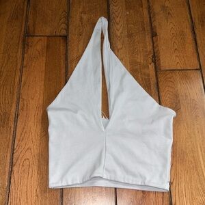 White halter top